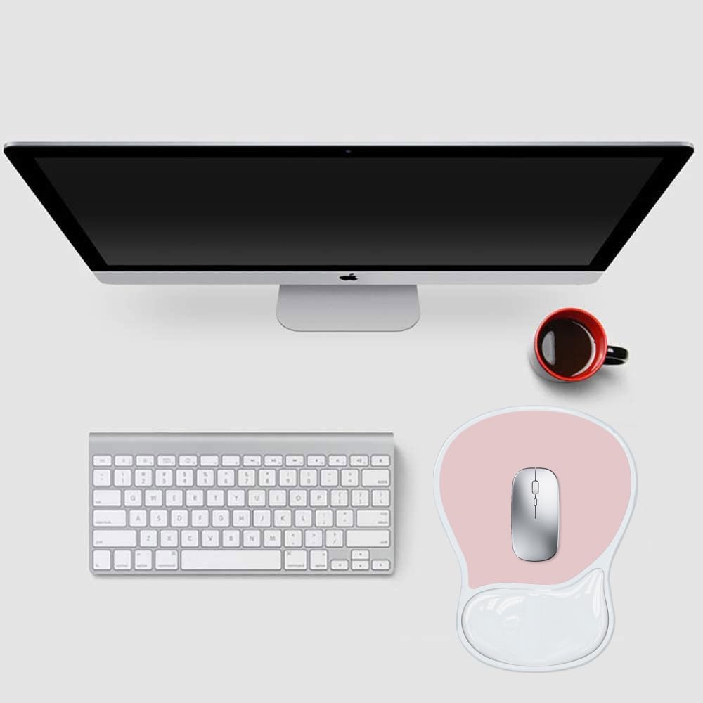 Ergonomisches Mauspad mit Gelkissen,Mousepad mit Handauflage,Rutschfester Basis Mausmatte mit Handge