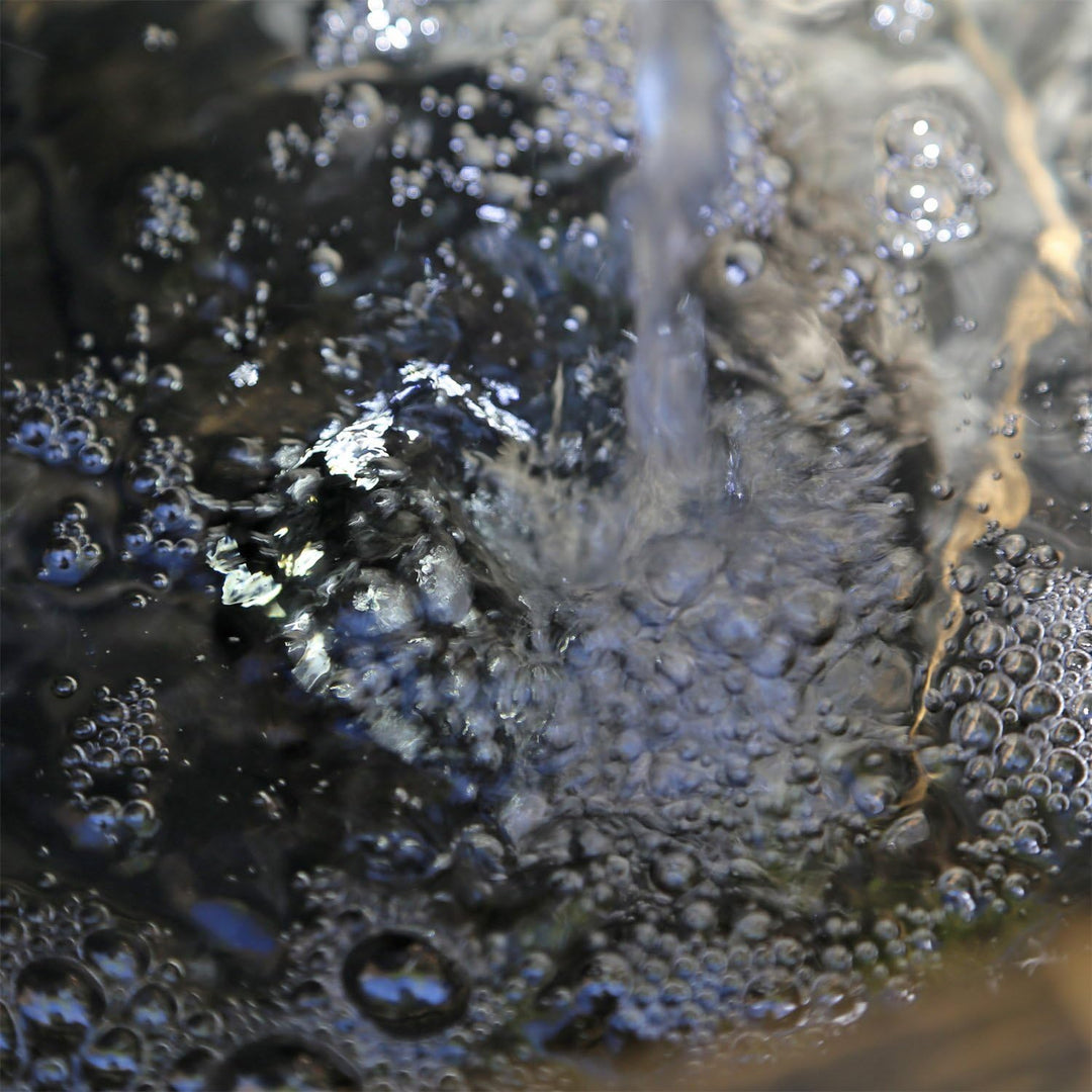 Holz Design Springbrunnen DSB1 für Balkon Terrasse Garten Gartenspringbrunnen