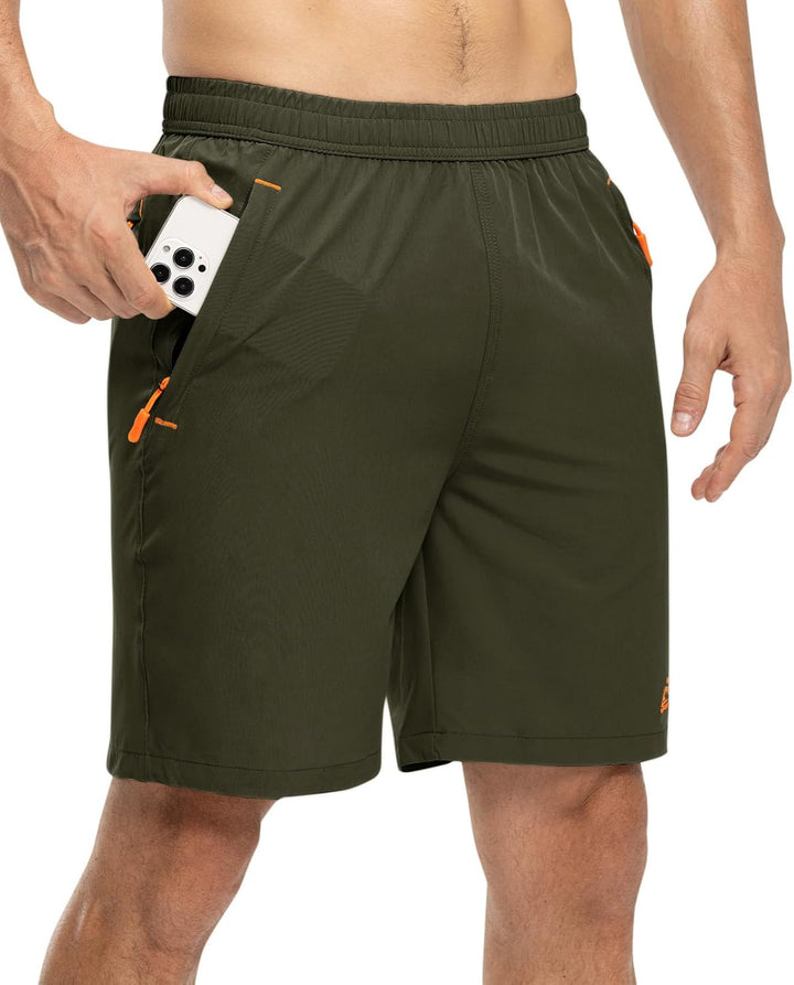 TBMPOY Herren Laufshorts Laufshorts M A4, Armeegrün, M A4, Armeegrün