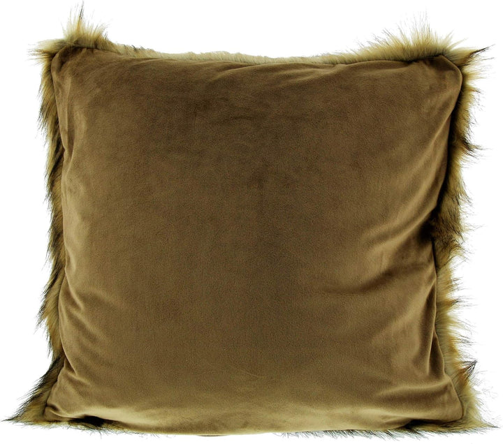 Gözze - Wohnkissenhülle, Kunstfell in edler Pelzoptik, Design Zobel, 50 x 50 cm - Braun, Zobel
