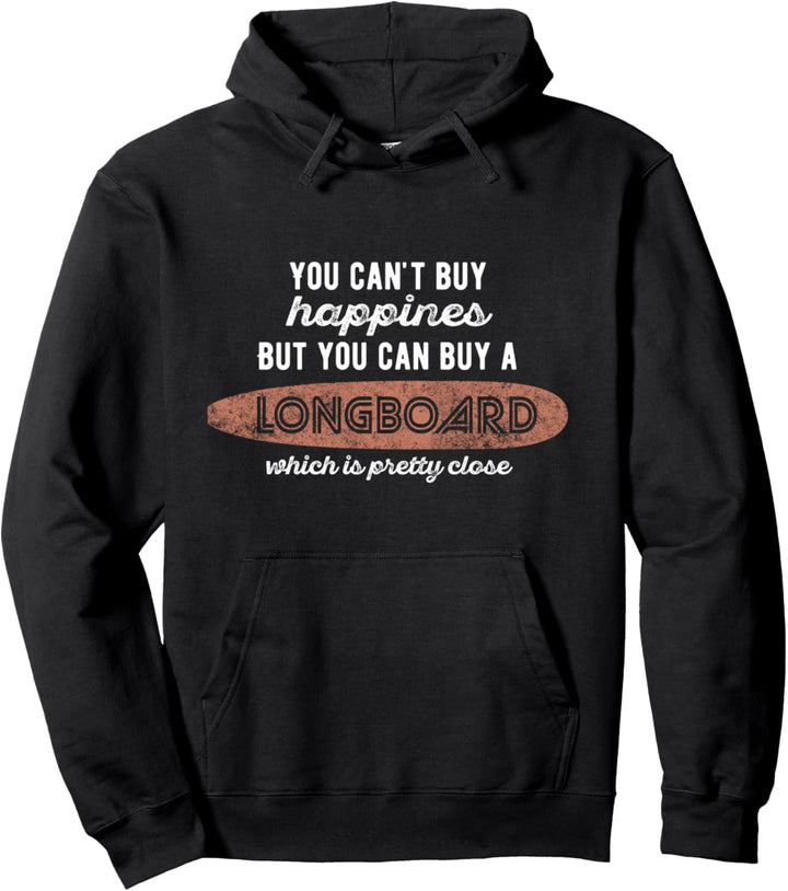 Longboard Surfboard Vintage Surf Pullover Hoodie