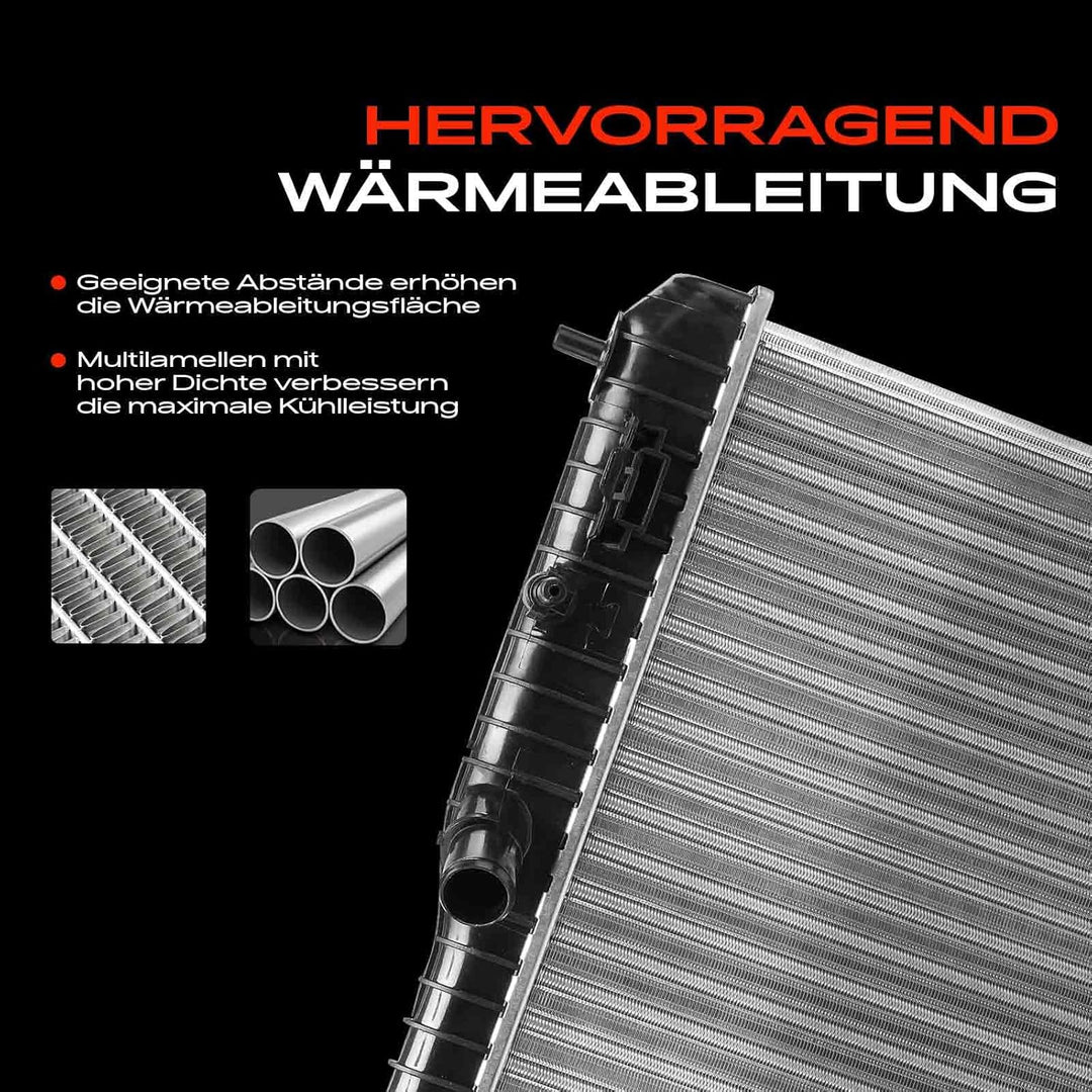 Frankberg Kühlmittelkühler Kompatibel mit Galaxy WGR 2.3L-2.8L 1995-2006 Motorkühler Shara.n 7M6 7M8