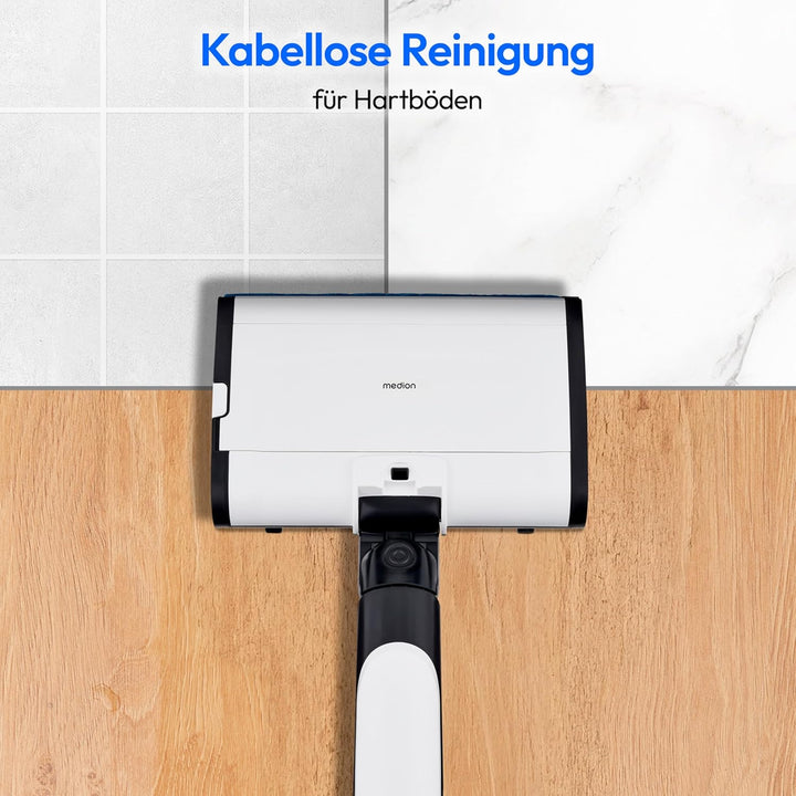 MEDION Bodenwischer elektrisch H09 (elektrischer Wischmopp & Bodenreiniger, kabellose Bodenreinigung