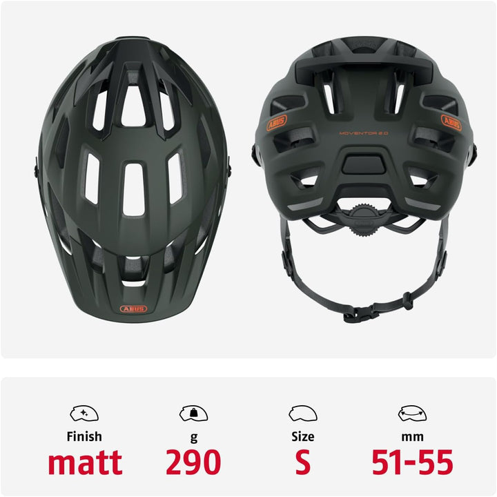 ABUS MTB-Helm Moventor 2.0 - komfortabler Fahrradhelm fürs Gelände - All-Mountain-Helm - für Damen u