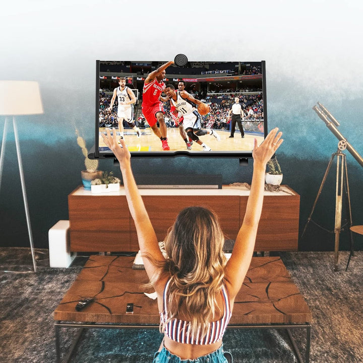 18 Zoll Handy bildschirmlupe,3D Universal Handy Lupe Vergrösserung Videos Ausziehbarer HD Bildschirm