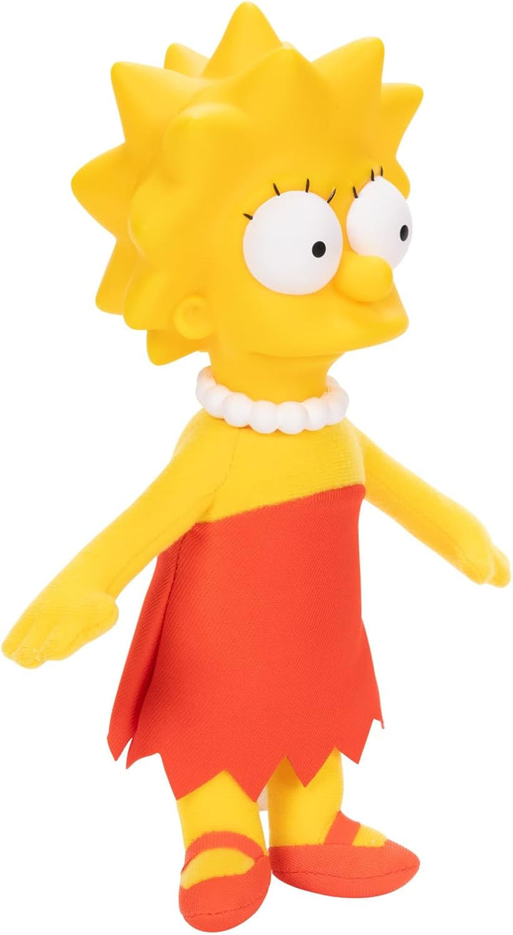 Die Simpsons Lisa Plüsch 20 cm, offiziell lizenziert, weiche Plüsch-Lisa mit geformtem Kopf, sehr de