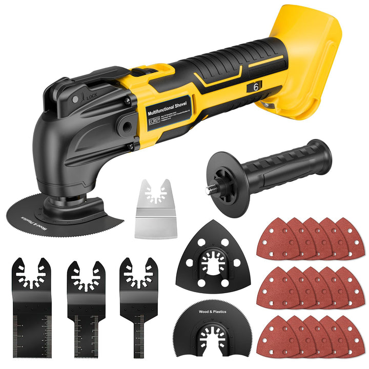 Multifunktionswerkzeug akku für Dewalt 20V XR Akku (ohne Akku), Oszillationswerkzeug Akku mit 23 Zub