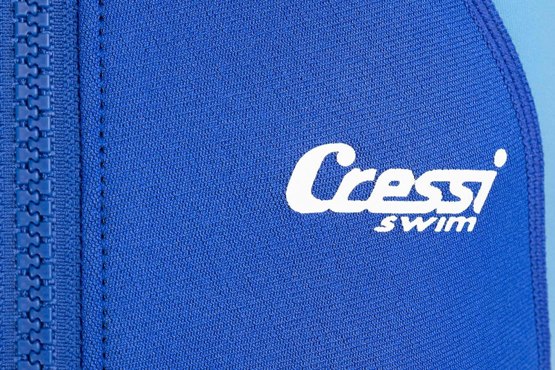 Cressi Kid Shorty Wetsuit 1.5 mm - Shorty Neoprenanzug für Kinder Ultra Stretch Neopren Blau/Hellbla