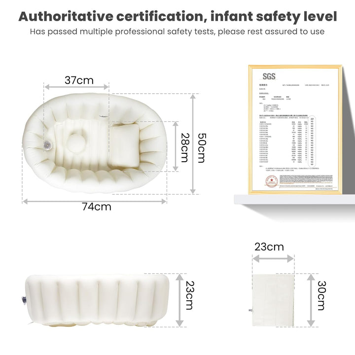 Baby aufblasbare Badewanne, Kleinkind Bad faltbare Baby-Badewanne Reise Unterstützung 0-12 Monate fü