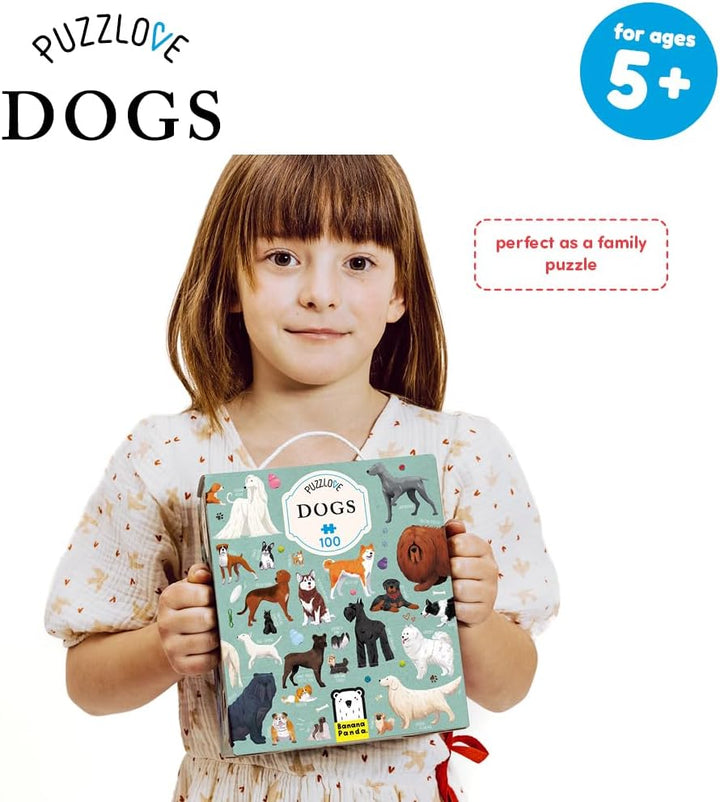 Banana Panda Puzzlove Puzzle Dogs - für Kinder ab 5 Jahren - Bodenpuzzle - Puzzle mit Hunden für Kin