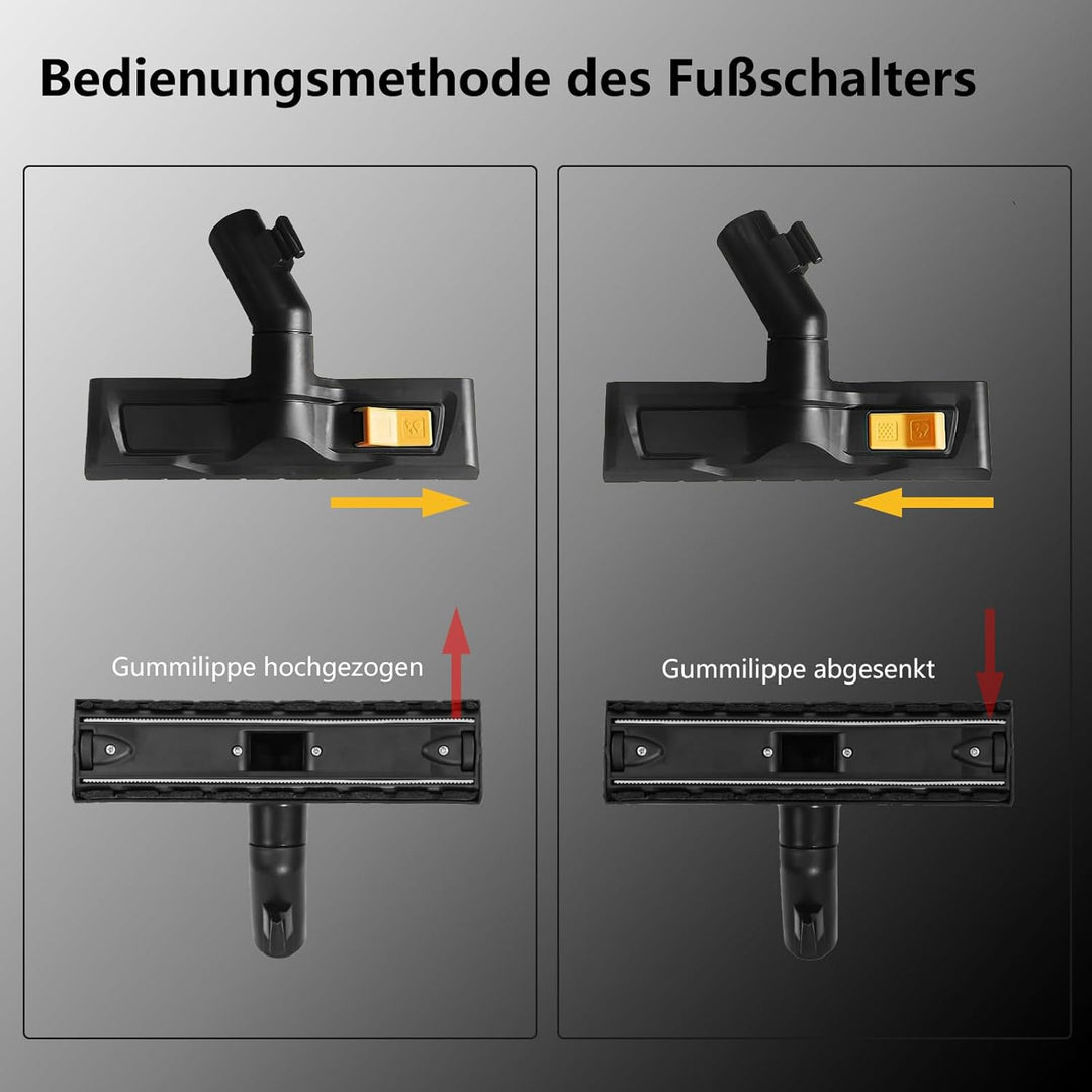 3 Stück für Kärcher WD6 WD3 WD4 WD5 Zubehör, Bodendüsen für Kärcher Staubsauger WD3 WD5 WD4 WD6 Zube