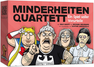 Postillon Games Minderheiten-Quartett, EIN Kartenspiel voller Vorurteile. Der Satire-Klassiker. 100%