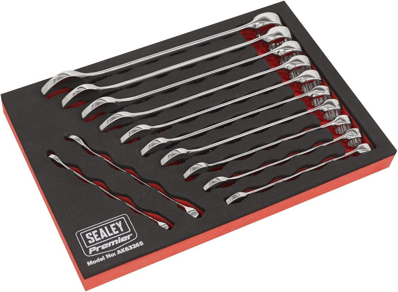 Sealey Premier Ringmaulschlüssel-Set, 12-teilig, metrisch, AK63265