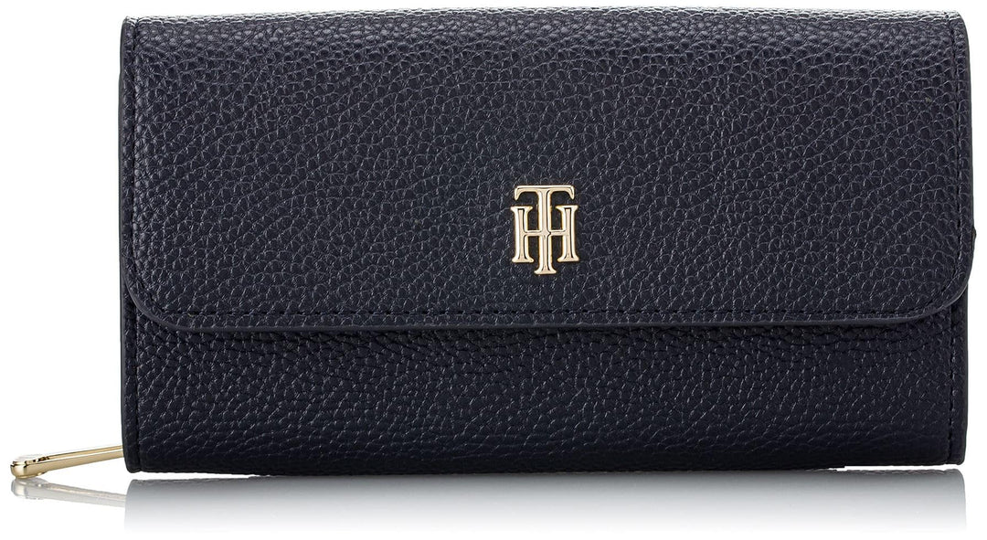Tommy Hilfiger Damen Th Element Lrg Flap Wallet Corp, Blau, Einheitsgrösse, Acc Desert Sky Corporate