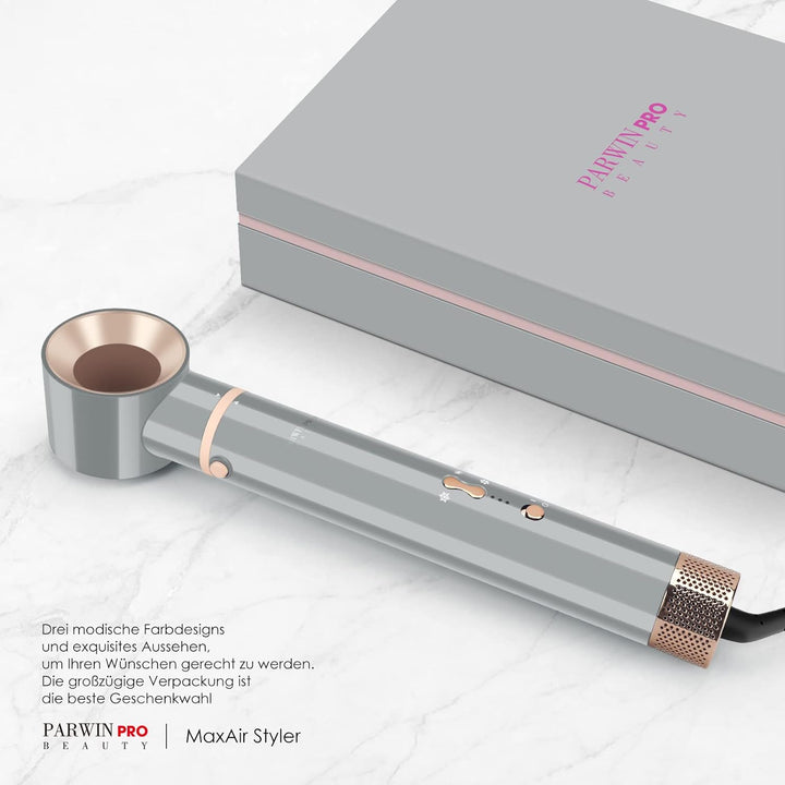 5 IN 1 MaxAIR Styler, PARWIN PRO BEAUTY Haartrockner Warmluftbürste Set, Rundbürstenföhn, Lockenstab