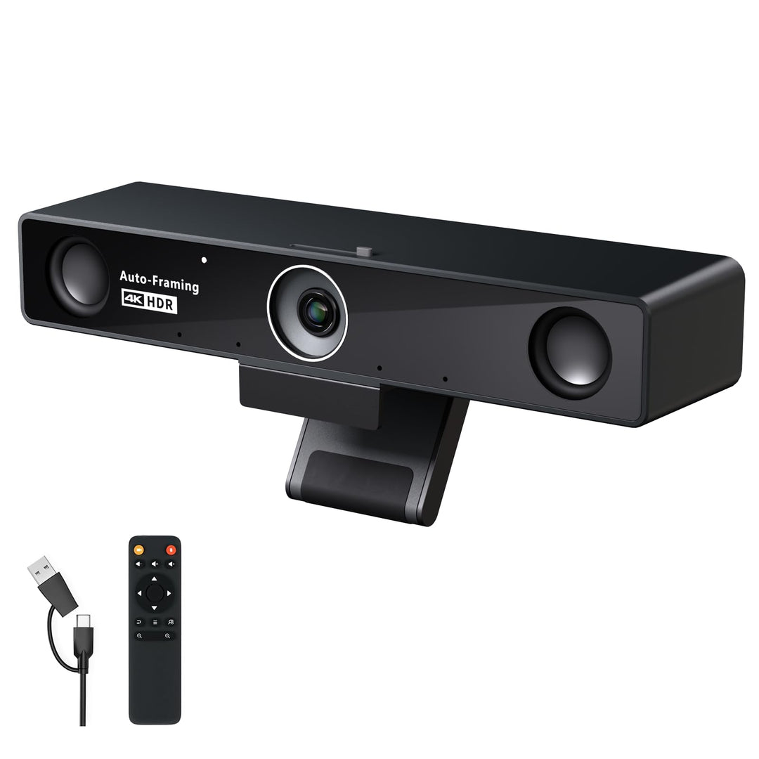 NEARITY V30S 4K Videokonferenzkamera mit Mikrofon, 120°-Sichtfeld/3-facher Digitalzoom, All-in-One-K