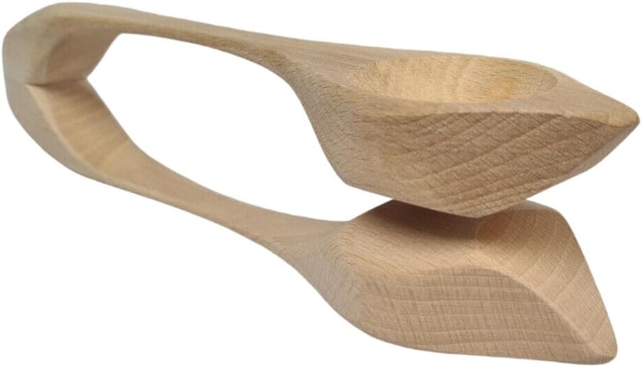 Musiklöffel aus Holz – Handgefertigt & zusammenhängend – ca. 26cm – grosses Modell aus Buchenholz –