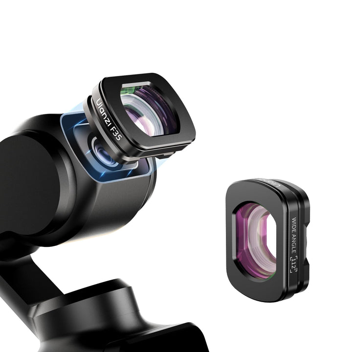 ULANZI F35 Pocket 3 Weitwinkelobjektiv, 112° Weitwinkelobjektiv kompatibel mit DJI Osmo Pocket 3 Zub