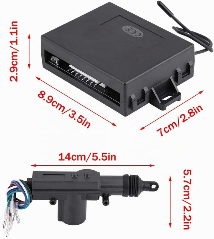Zentralverriegelung, Keyless Entry System, Komplettset für Zentralverriegelung 4 Türen (1 Steuerbox,