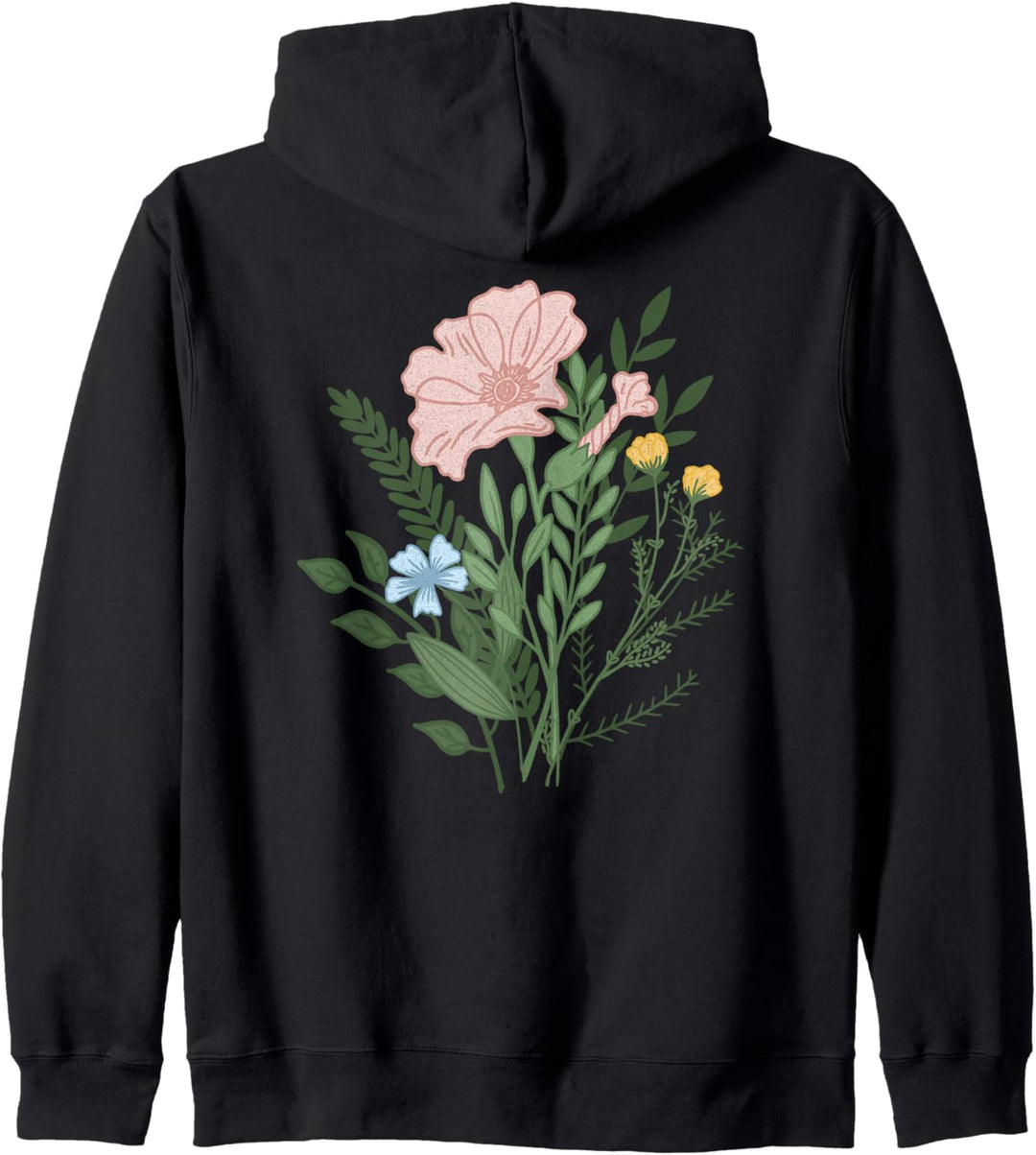 Trendy Kindness Matters Simple Text Floral Bouquet Kapuzenjacke