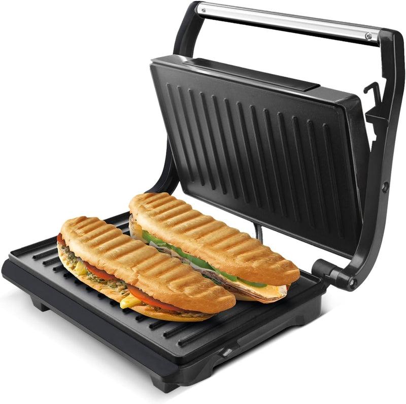 Taurus Amazing GR1700 - 700 W elektrischer Sandwichmaker, mit antihaftbeschichteten Grillplatten, se