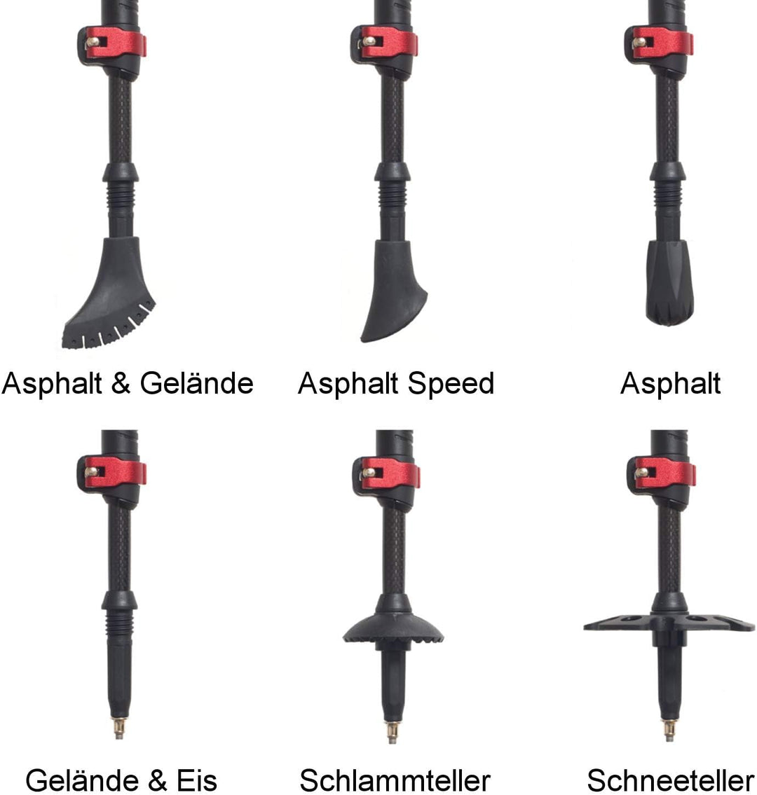 Steinwood Premium Carbon Wanderstöcke - Trekkingstöcke - extra leicht, verstellbar mit Teleskop und