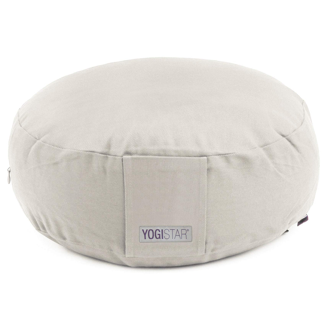 Yogistar Meditationskissen - Rund Weiss, Weiss