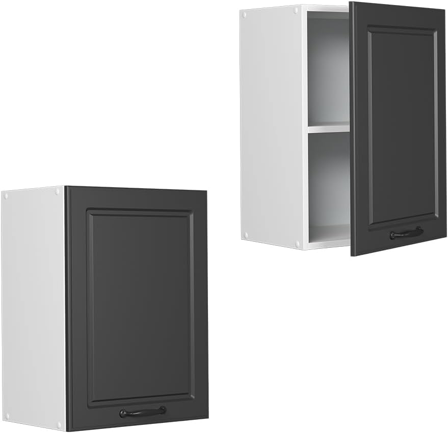 Vicco Hängeschrank R-Line, Anthrazit Landhaus/Weiss, 45 cm Anthrazit Landhaus Hängeschrank 45 cm, An