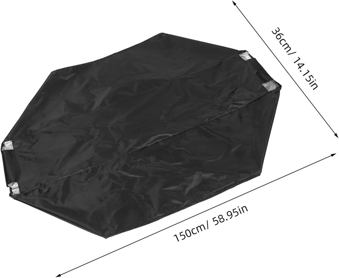 BESPORTBLE Robuste Brennholzregal Abdeckung 150X36X36cm aus Reissfestem Material Schwarze Staubschut