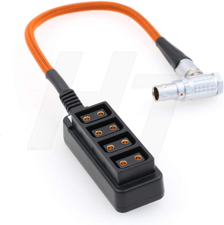 HangTon EXT 7 Pin zu D-Tap Power Splitter Adapter Box für ARRI Alexa Mini Kamera, 1 bis 4 geflochten