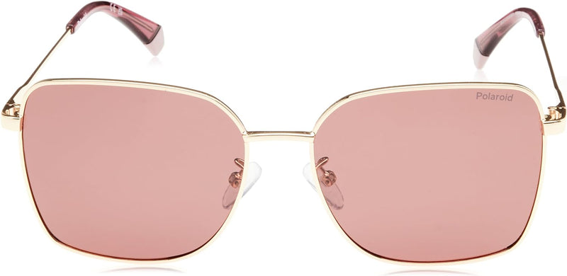 Polaroid Unisex Sonnenbrille PLD 4158/G/S/X 58/16/145 Damen Sunglasses, NOA/KL Gold BURGNDY, 58