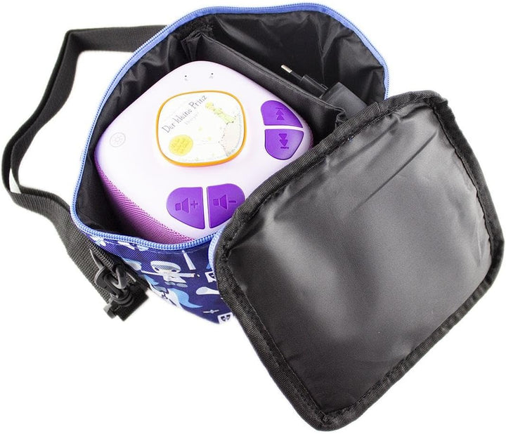 caseroxx Transporttasche für Musikbox, Lidl / TOYLINO SpeakerBuddy / Galakto Player zum Umhängen tra