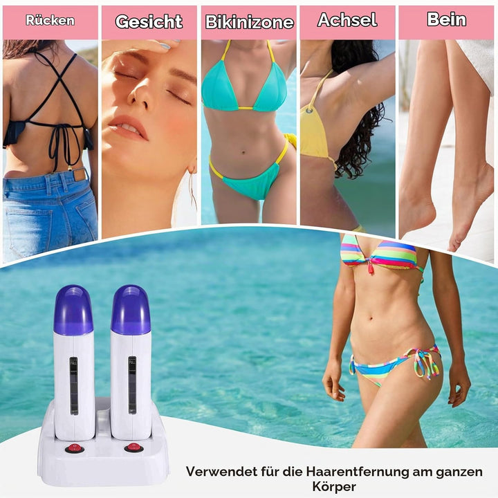 Roll on Wax Heater Waxing Körperhaarentfernungsmaschine für Hand, Fuss(3)