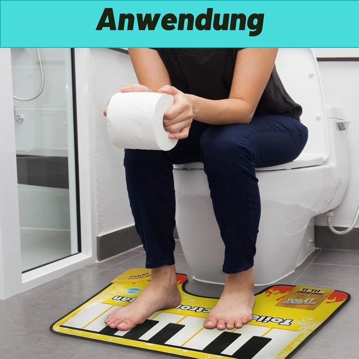 Toiletten Piano Matte, Toiletten Klavier Bodenmatte - Klavier Bodenmatte Mit Klavierklang, Toilet El
