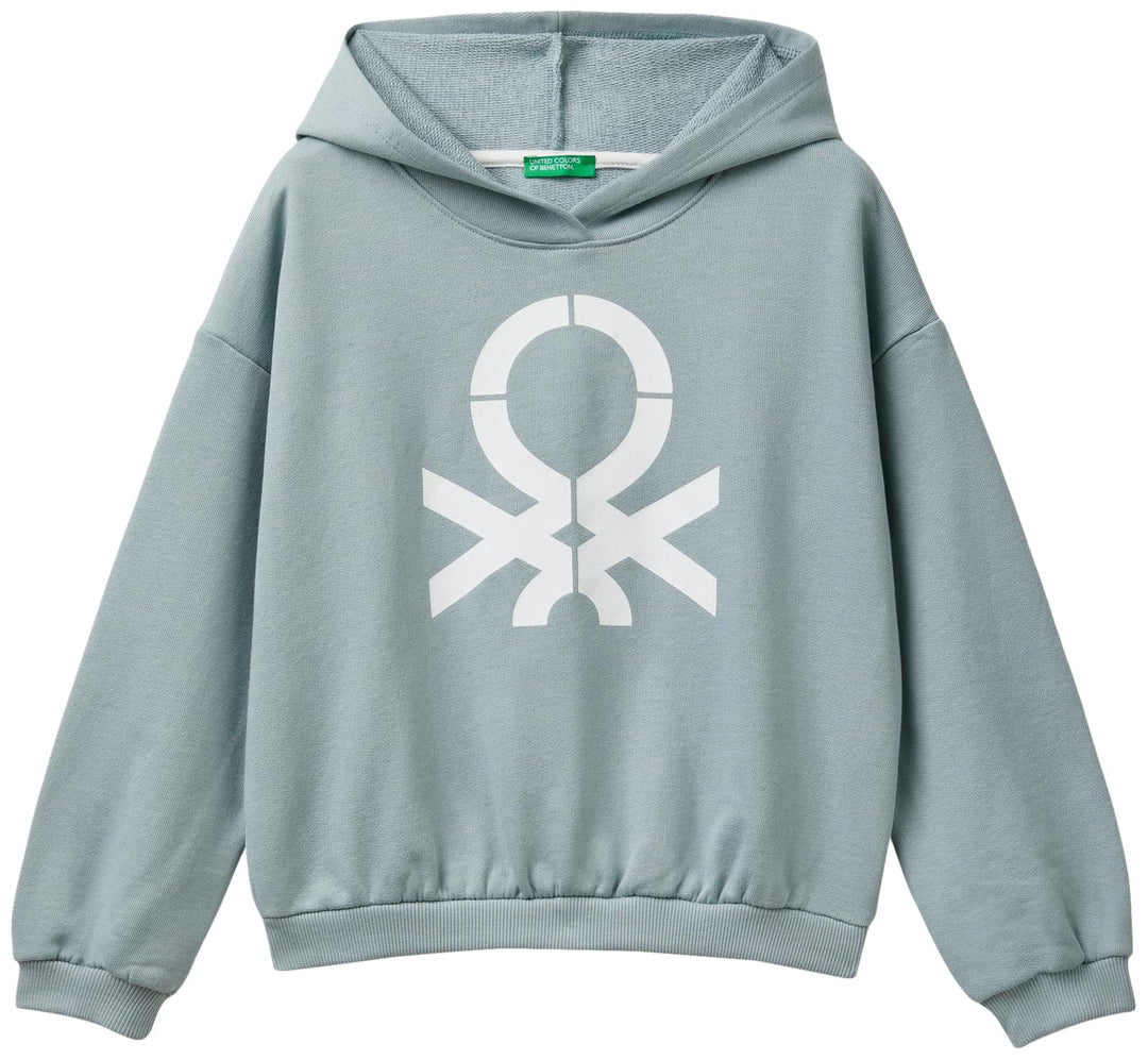 United Colors of Benetton Mädchen C/CAPP. M/L 3j68c203q Kapuzenpullover 130 Grau, 130 Grau