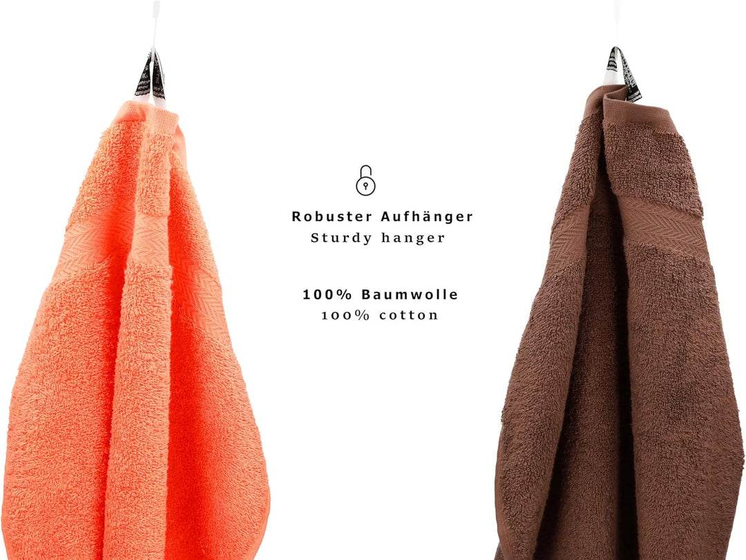 Betz 10-TLG. Handtuch-Set Premium 100% Baumwolle 2 Duschtücher 4 Handtücher 2 Gästetücher 2 Waschhan