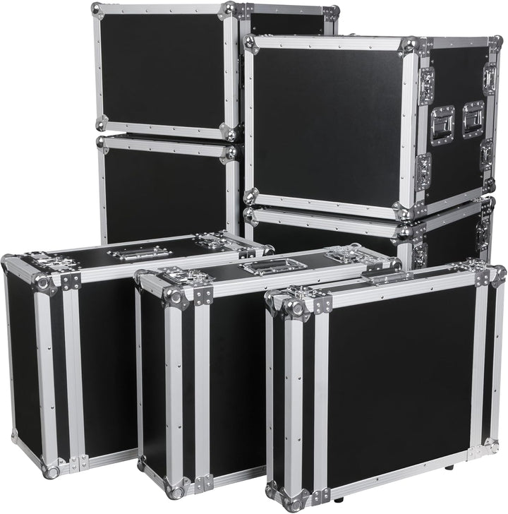 19" Rack - Flightcase 8 HE, Double Door