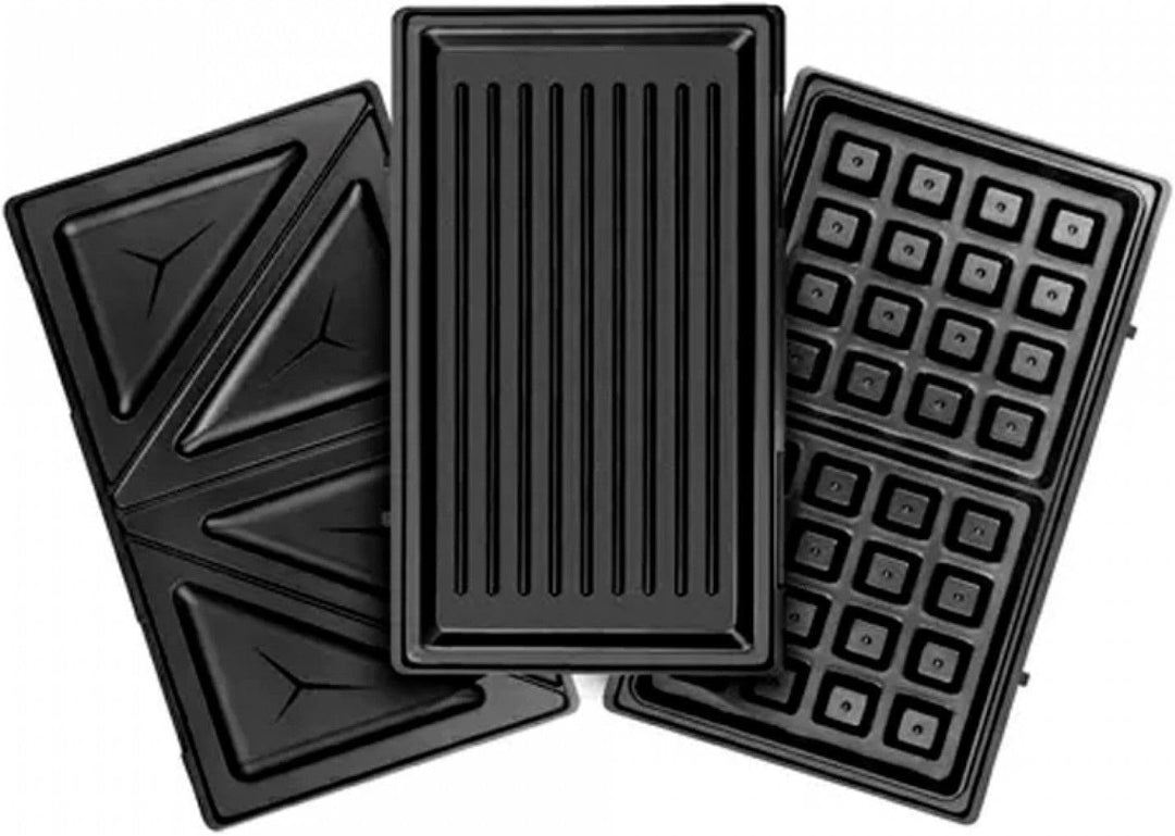Taurus Miami Premium Sandwichtoaster, austauschbar, 900 W, 0 Dezibel, Kunststoff, Schwarz Multi-Plat