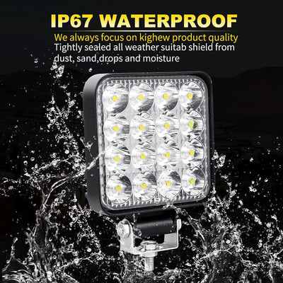 Willpower 10PCS 3.3 Zoll 48W Led Arbeitsscheinwerfer Bar Mini Led Scheinwerfer 12V 24V Spot Led Bar