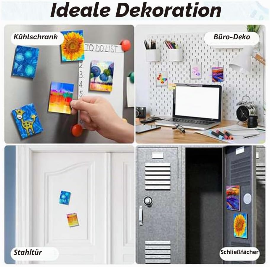25 Stück Magnetische Malleinwand Panel Magnetische Mini-Leinwände Leinwand Leere Leinwände für Maler