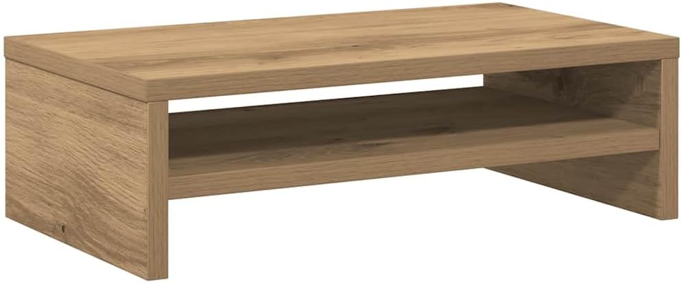 vidaXL Monitorständer Artisan-Eiche 42x24x13 cm Holzwerkstoff, Bildschirmständer, Monitorerhöhung, L