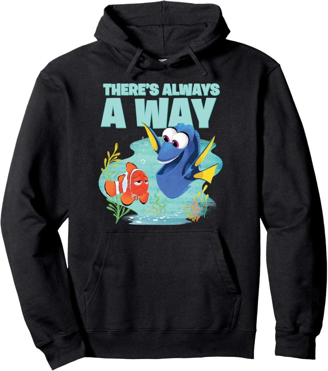 Disney Pixar Finding Dory Always A Way Inspirational Text Pullover Hoodie