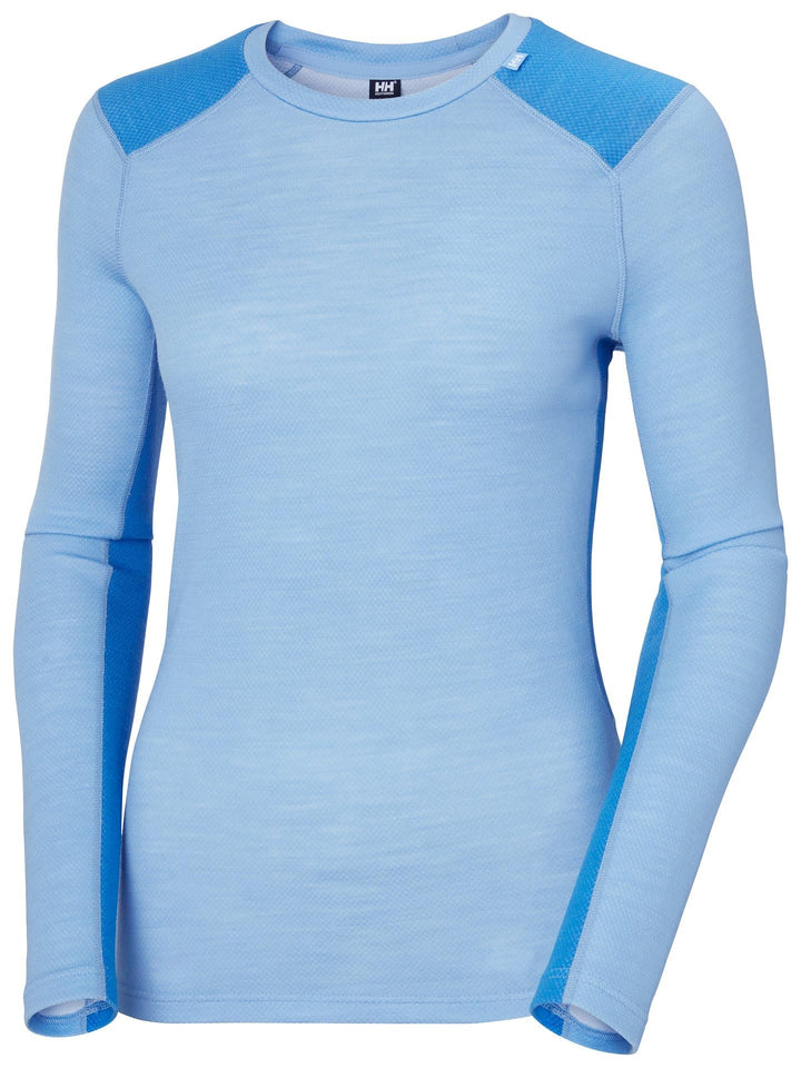 Damen Helly Hansen W Lifa Merino Midweight Crew, Helles Blau, S