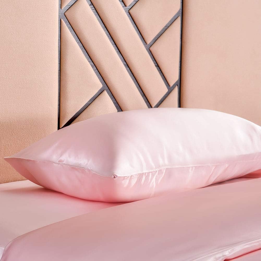 THXSILK 100% 19 Momme Seide Kissenbezug Kissenhülle mit Reissverschluss - Seide Kissen Bezug - Super