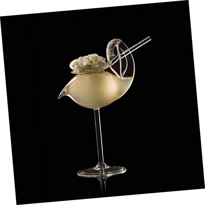 Operitacx 2st Schwanenkelch Martini-becher Trinkbecher Stiel Martini-gläser Schlürfen Cocktailgläser