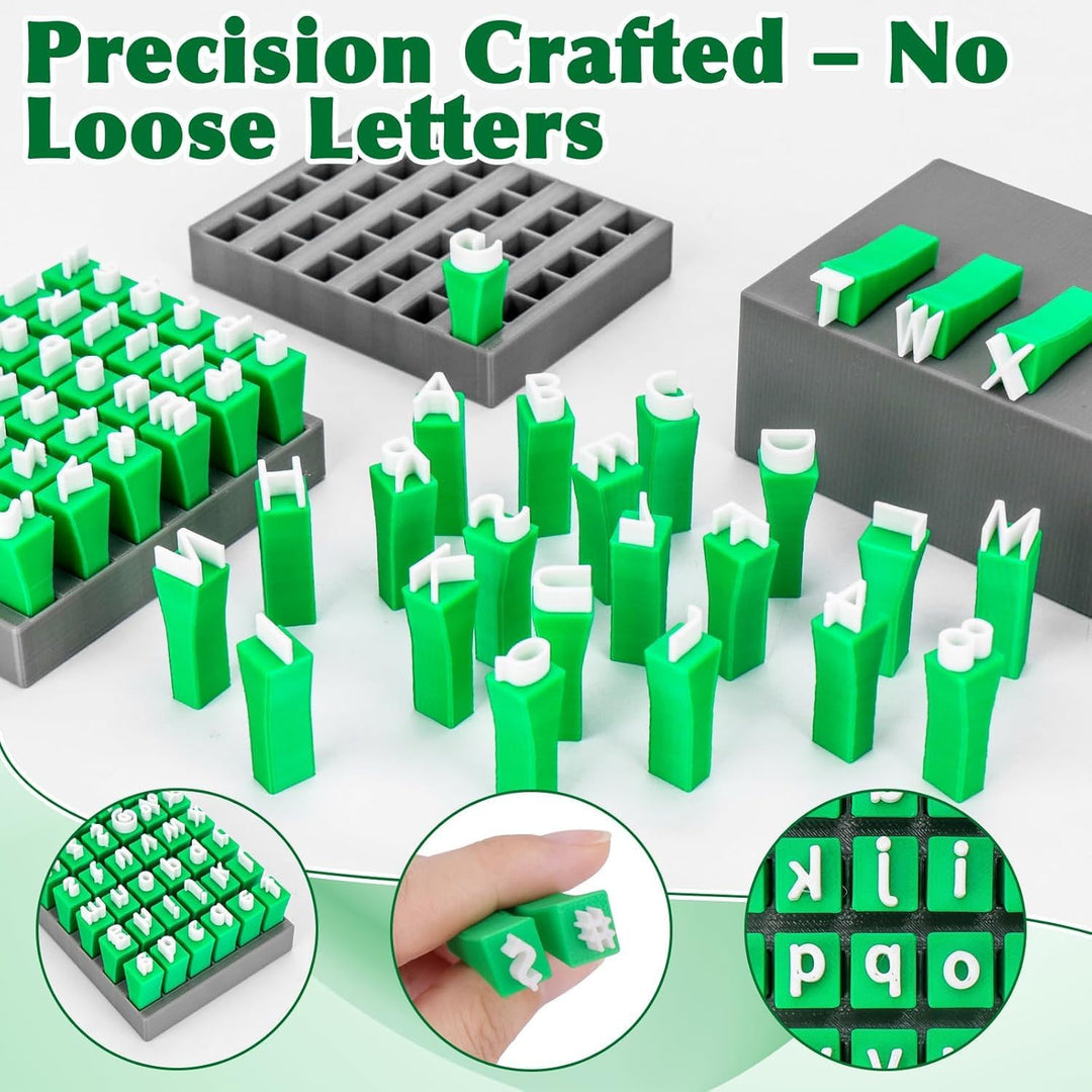 Alphabet Tonstempel Set, 2 Sets Alphabet Buchstaben Stempel für Ton und Keramik, mit Buchstaben Anza