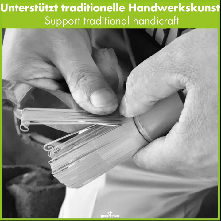 Goodwei Japanisches Matcha Komplett-Set mit hochwertiger Teeschale (Menouseki, 80) Menouseki 80, Men