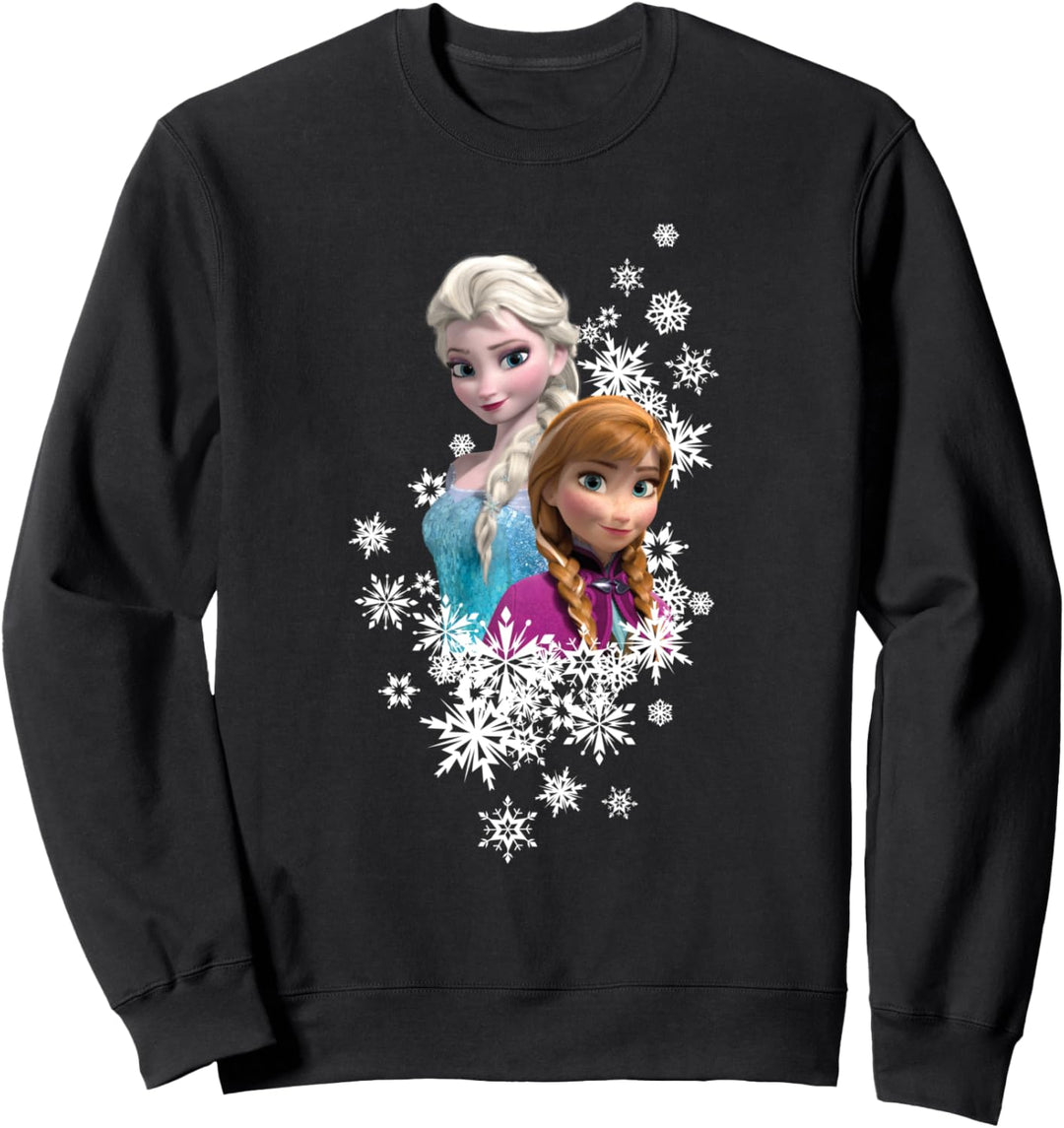 Disney Frozen Anna and Elsa Snowflakes Sweatshirt