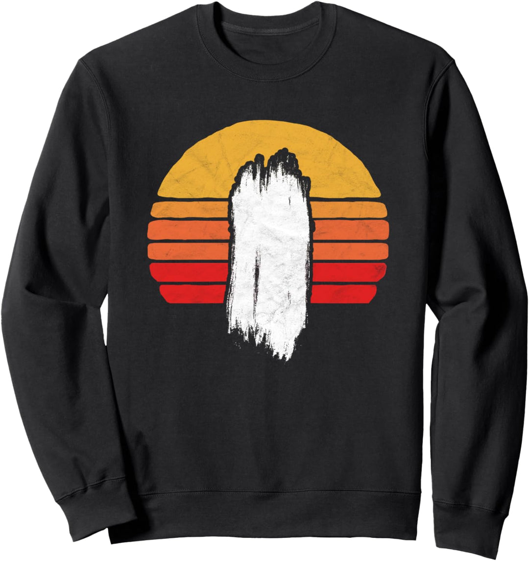 White Blaze Appalachian Trail Minimalist Sun Hiking 80s Vibe Sweatshirt