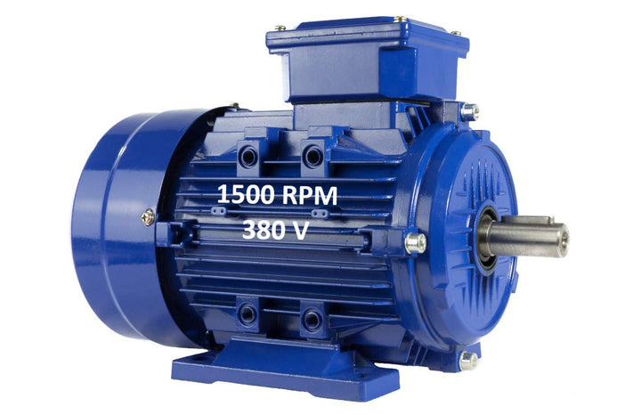 Elektromotor, dreiphasig, 1,5 kW / 2 PS, 220/380 V, 1500 U/min, B3, Grösse 90 l, Achse 24 mm